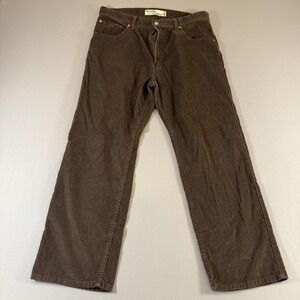 Levi's 559 Pants Mens 36x30 Brown Corduroy Relaxed Straight Khakis Casual